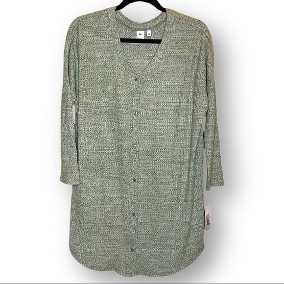 BP. tunic length cardigan green lichen heather S - Picture 1 of 11